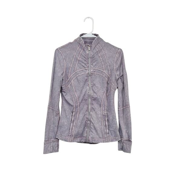 Lululemon Define Jacket Dye Ice Wash Violet Verbena Purple Size 8 Medium Nulux - Picture 1 of 8